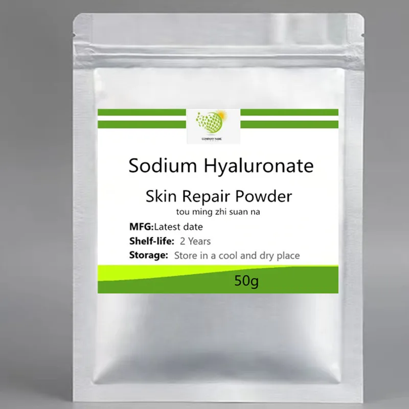 Supply 50-1000g 100% Sodium Hyaluronate Powder Hyaluronic Acid Stock Solution Skin Care Material Repair