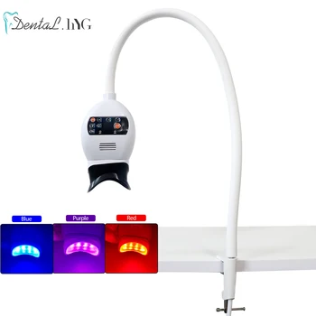 Dental cold light lamp 3 colors teeth whitening machine table bleaching accelerator device LED light dentistry tool