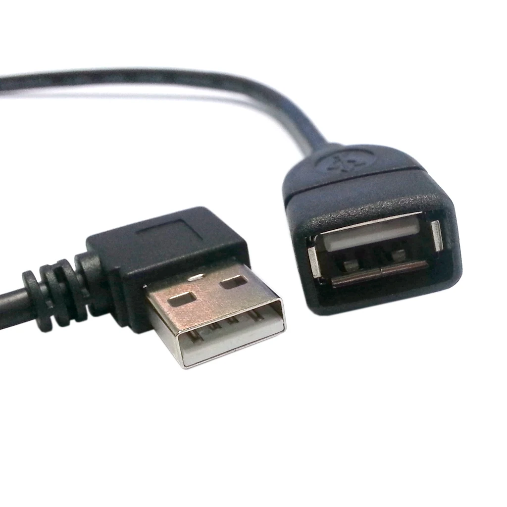 CYSM 480M Right Angled 90 degree  USB 2.0 A type male - Female extension cable 10cm