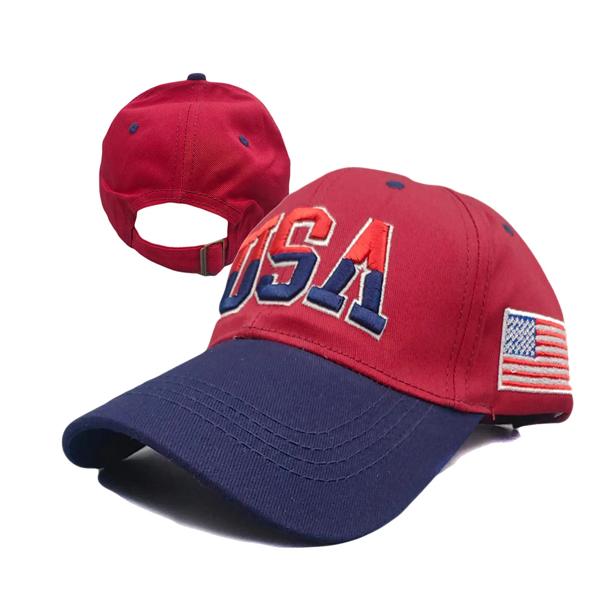 Top Sale Fashion Women Baseball Cap Adult USA Flag Outdoor Sprot Hats Casual Brand Dance Adjustable Hats Men Sunshade Cowboy Hat