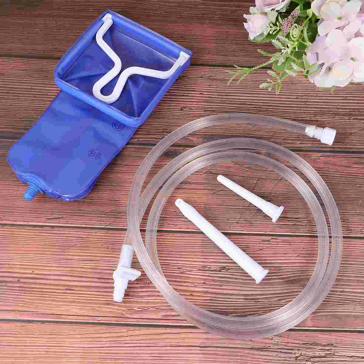 

Cleanser Flexible Irrigator Enteral Irrigation PVC Household 30x10cm Cleansing Tool Blue