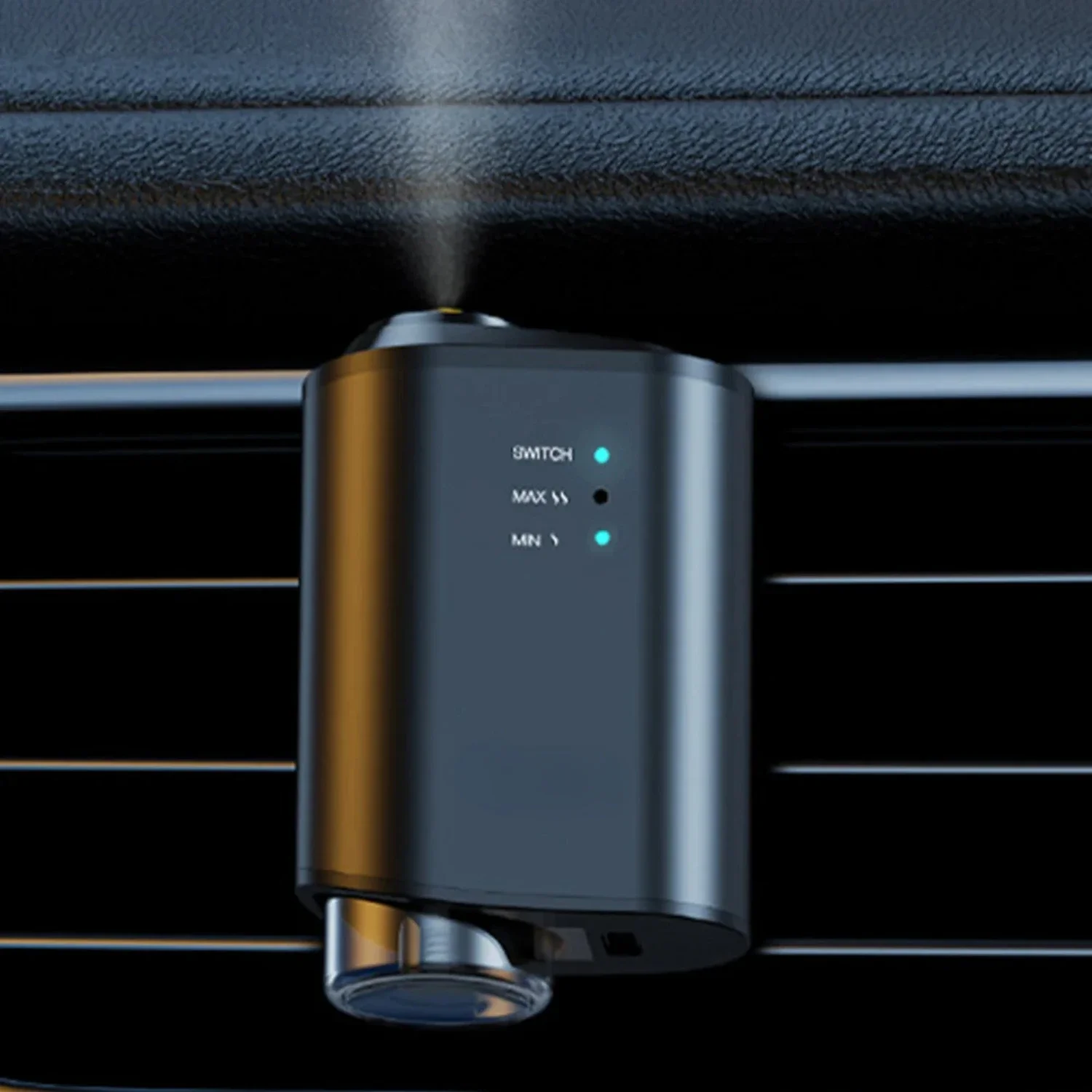 Fresh, Smart and Stylish Ultrasonic Car Air Purifier with Automatic Fragrance Spray - Invigorating Air Humidifier for a Drive