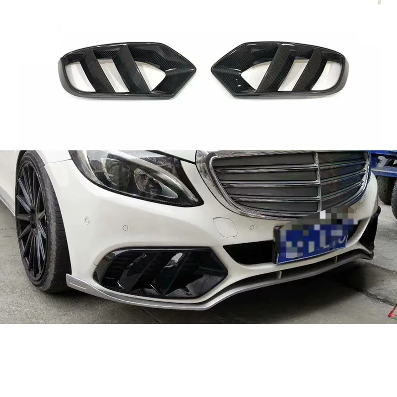 

Подходит для Mercedes-Benz C-Class W205, обычная версия, передний бампер, вентиляционное украшение, передняя противотуманная фара, комплект кузова tuyere