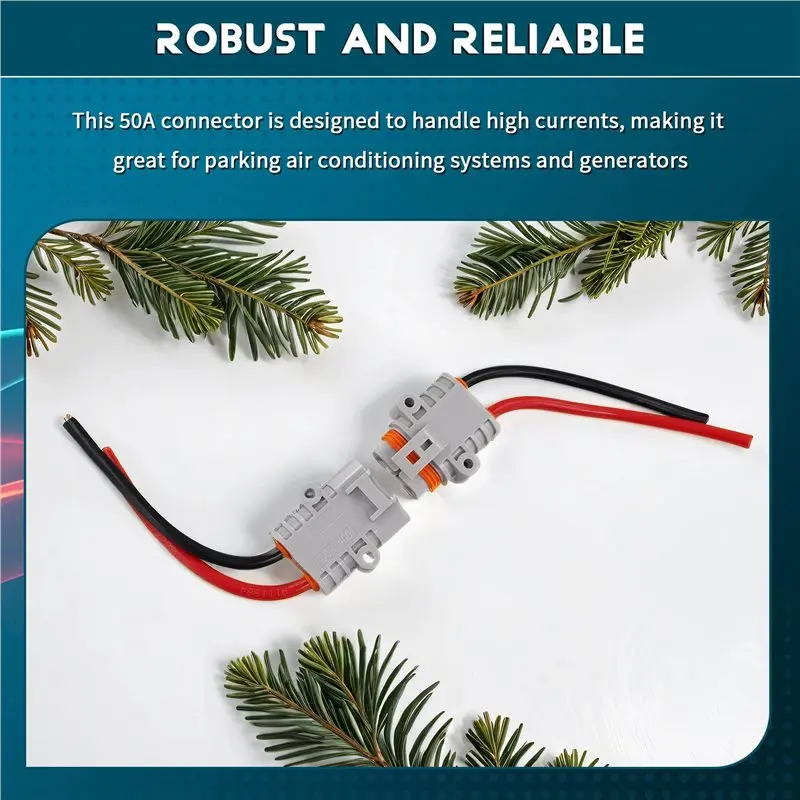 A98E-4X 50A Male Female Connector High Current Waterproof Parking Air Conditioning Power Plug 10Square Docking Connector