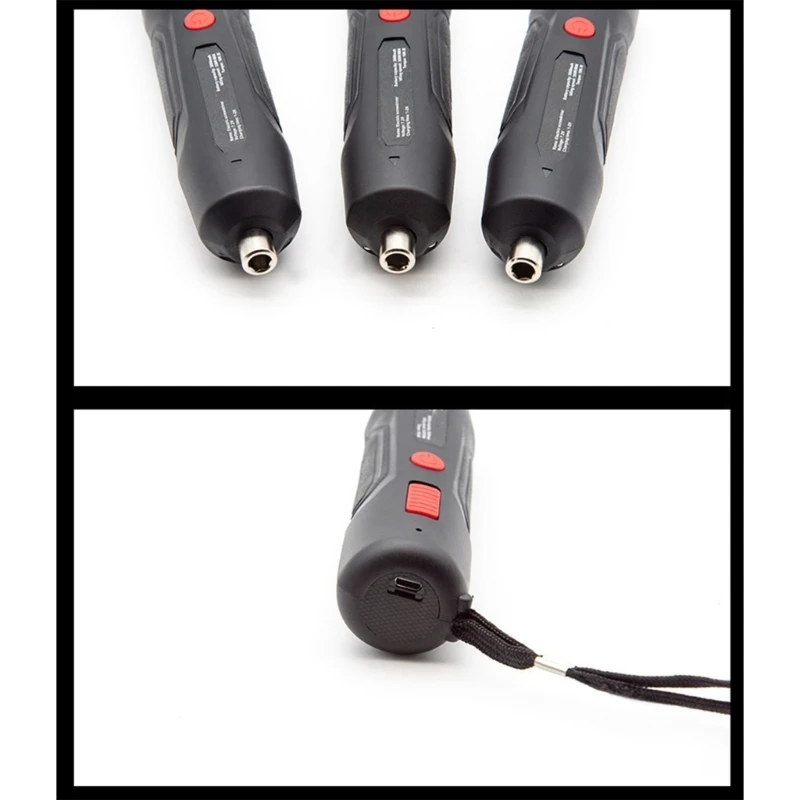   Electric Screwdriver 1300mAh Rechargeable Hand Drill with USB Charging Port