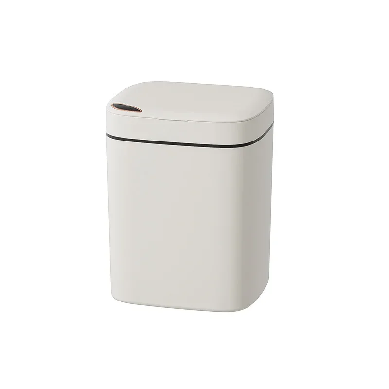 14L/16L Smart Trash Can Automatic Bagging Electronic Trash Can Touchless Bathroom Trash Bin Motion Sensor Household Garbage Bin