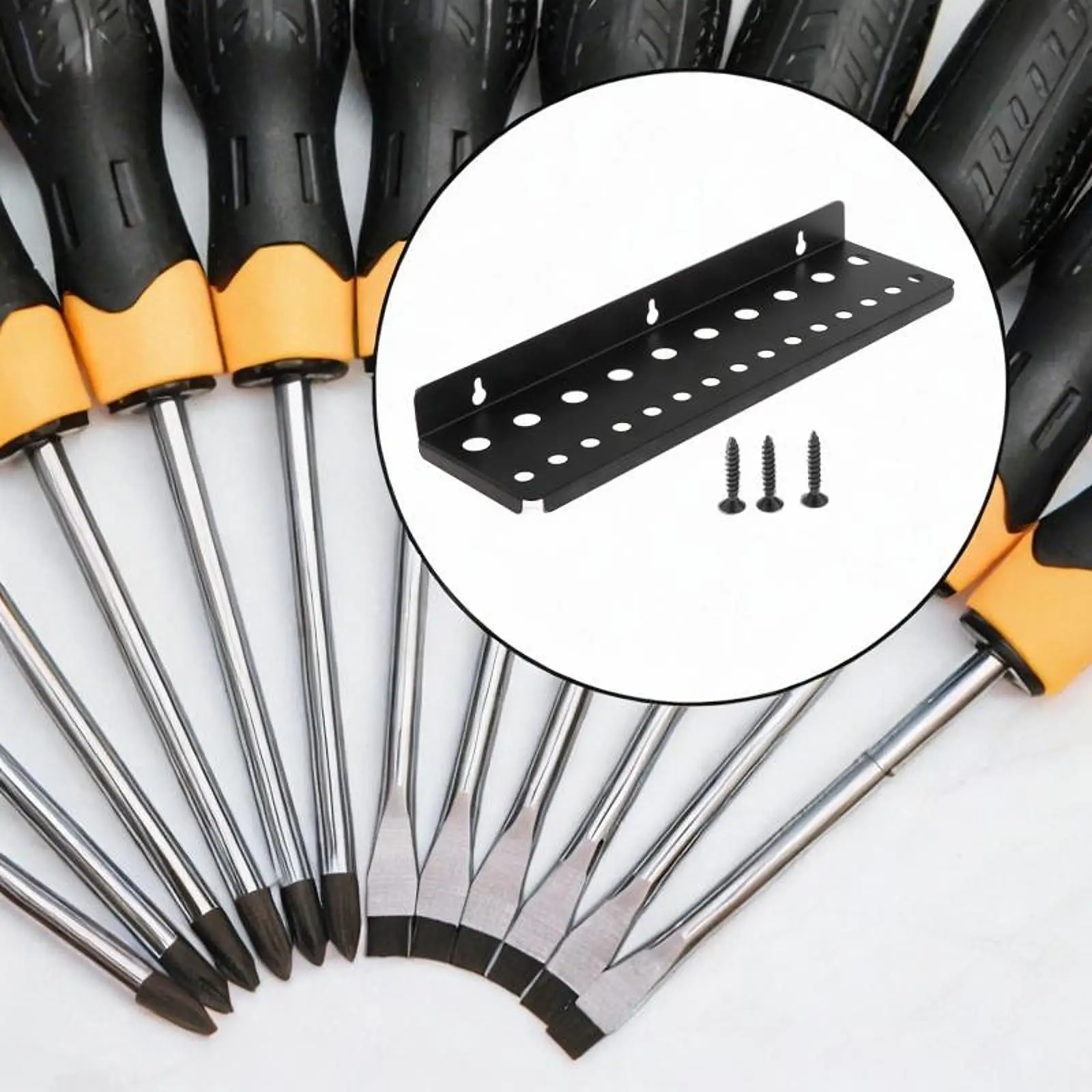 Screwdriver Pliers Organizer Sturdy Heavy Duty Easy to Install Organizers and Storage Rack for Garage Workshop Cart Workbench