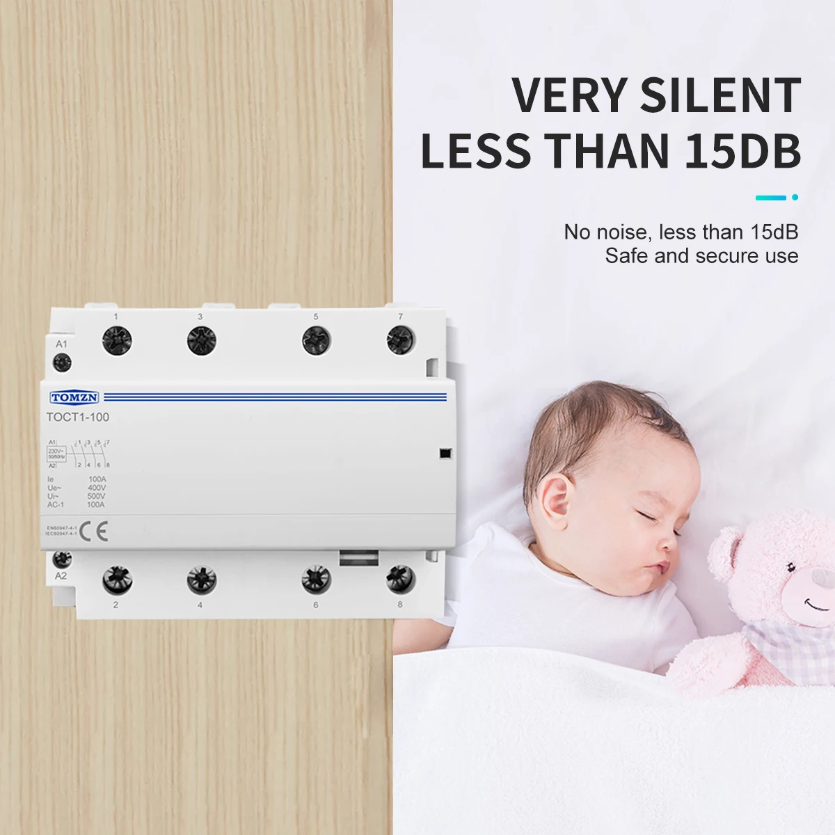 TOCT1-100 4P 100A 4NO 400V 50/60HZ Din السكك الحديدية المنزلية التيار المتناوب وحدات قواطع 4NO أو 2NO 2NC 230V كولي #3