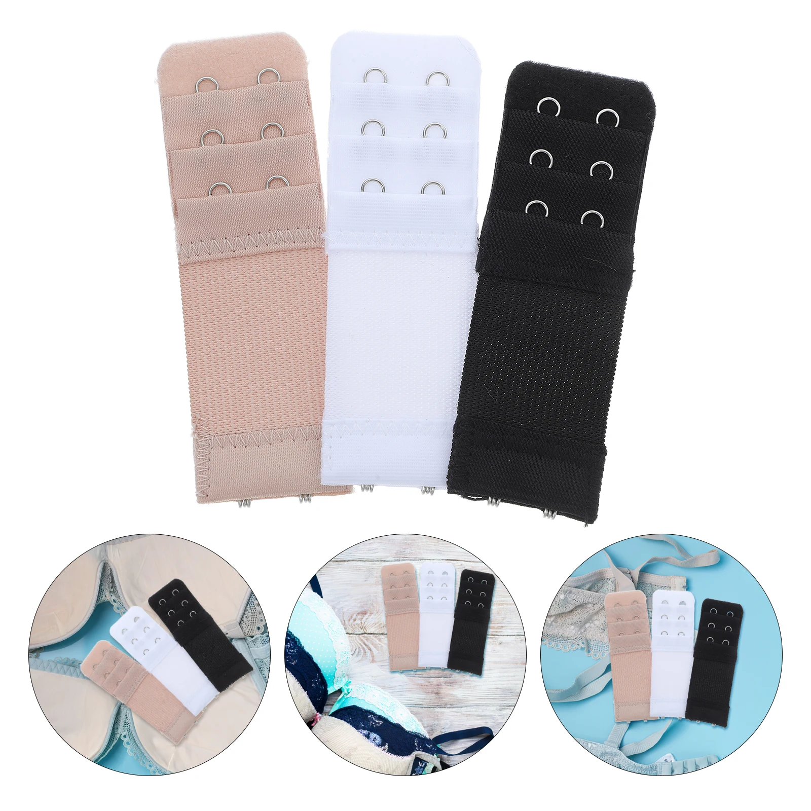 

6Pcs Adjustable Bra Extenders Back Hook Extender Straps Comfortable Bra Lengthened Buckle
