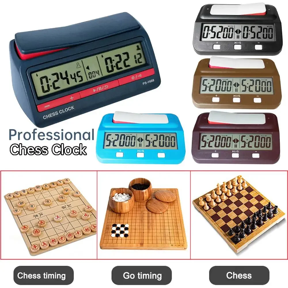 

Professional Chess Clock Timer Multifunctional Digital Watch Accurate Count Up Count Down Timer Board Game Stopwatch