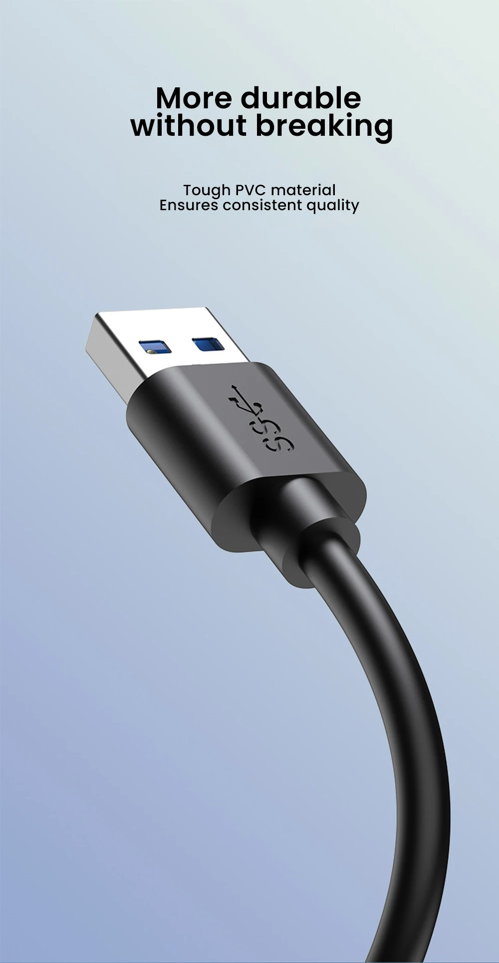 USB 3.0 Netzteil 4-Port Multi USB Splitter Hub USB Hub 2.0 Typ C HUB Mehrere Expander Hohe Geschwindigkeit für Computer Zubehör – Detail 9
