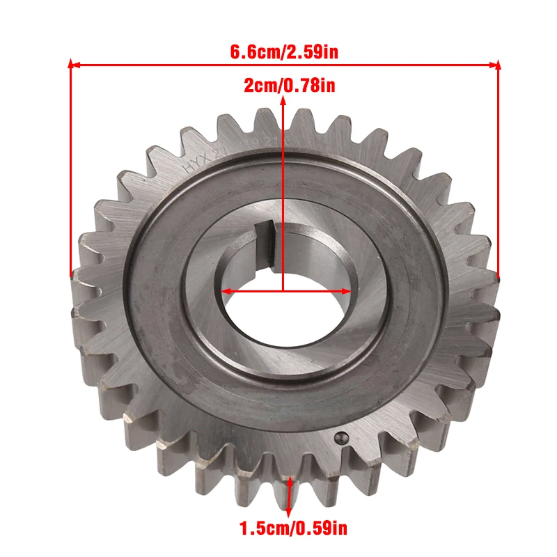Suitable for Yamaha DT230 LONGIN MT250 two-stroke engine parts starter shaft gear