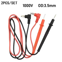 Digital Multimeter Probe Soft Silicone Wire Needle Tip Common Test Leads Probe Wire Pen Cable Multimeter Tester