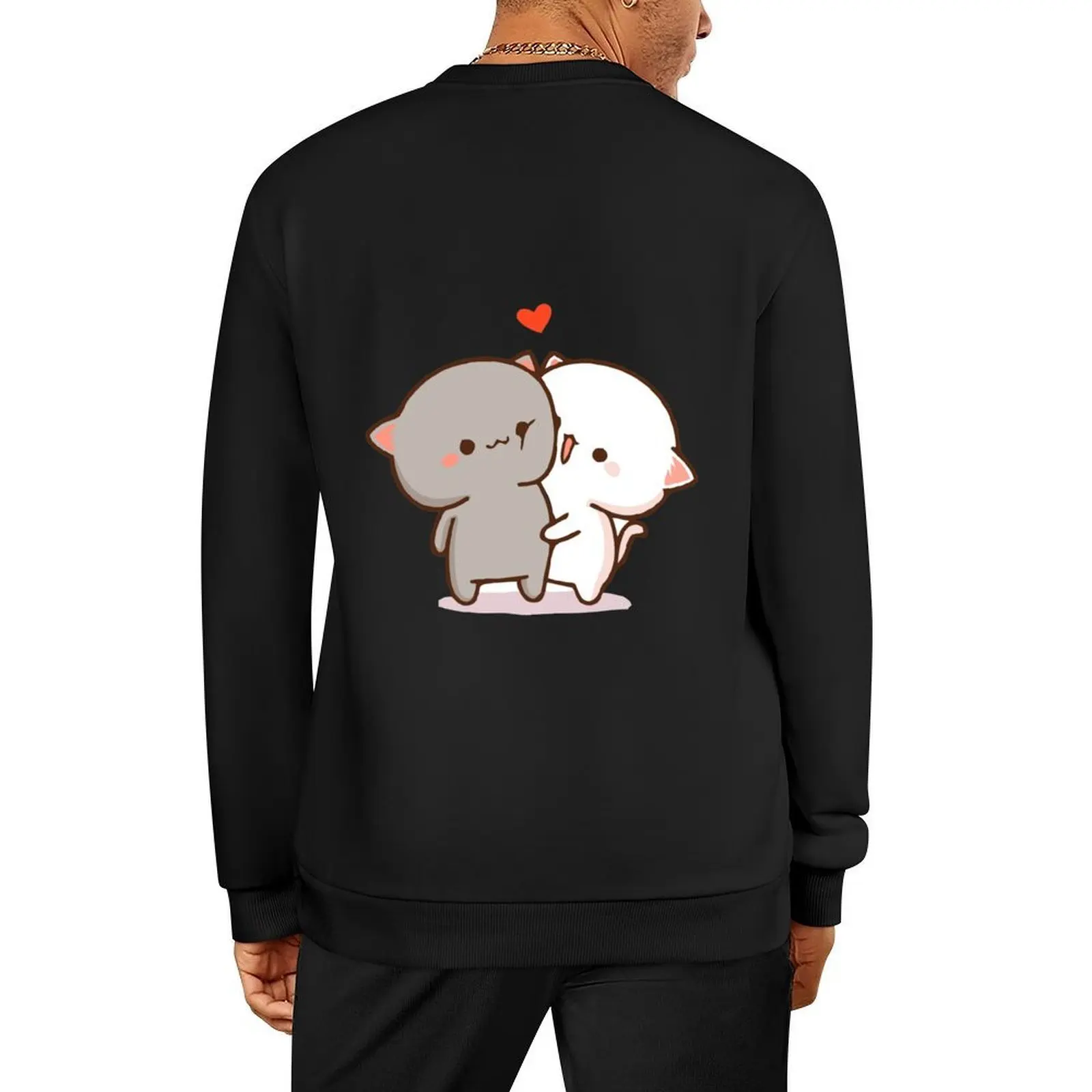 

Peach Trolling Goma Pullover japanese style men's autumn clothes men wear autumn new products new sweatshirt