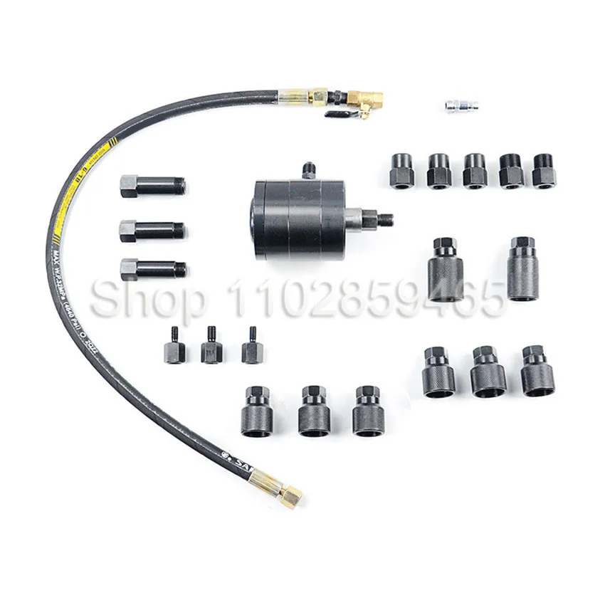 Diesel Fuel Injector Pneumatic Puller Set For Injectors Air Source 0.5-0.8bar Injector Removal Nozzle Service