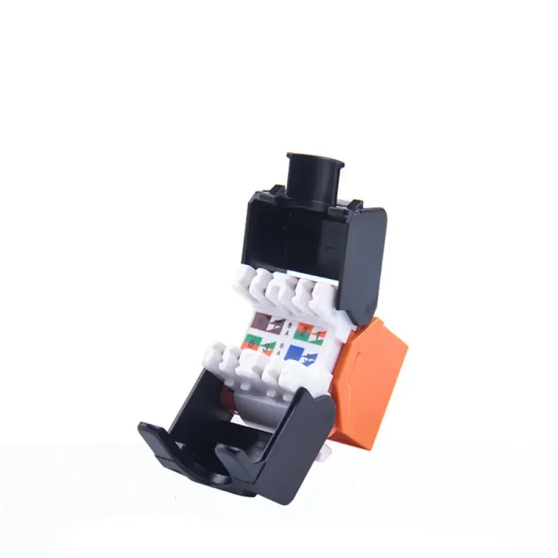 Cat5e كيستون جاك RJ45 UTP أداة أقل نوع وحدة الرافعات محول RJ 45 مقرنة أنثى إيثرنت لموصل لوحة التصحيح الشبكة