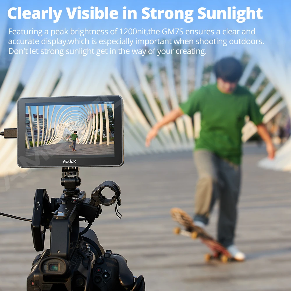 Godox GM7S 4K 7 inch Ultra High Definition Camera DSLR Display 3D LUT Touch Screen Video Live Display