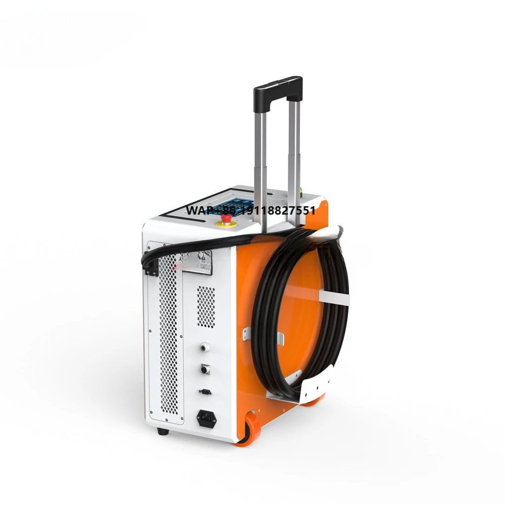 Mobile Cleaner Pulsed 500w  Cleaning Machine for Cleaning for rust Cleaning