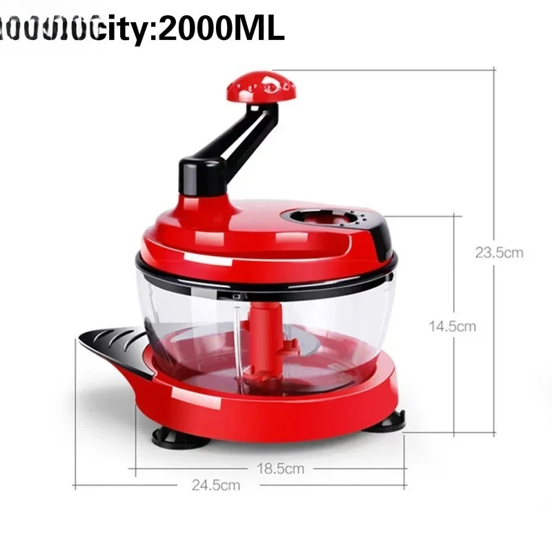 Mixer Food Processor Kitchen Manual Powerful Egg Blender Meat Grinder Vegetable Chopper Shredder Stainless Steel Blade Cutter view 4
