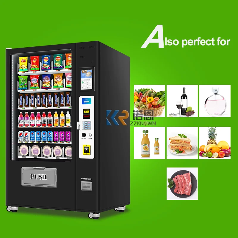 Popular Snack Drink Automatic Combo Vending Machine Bottled Beer Cold Drink Water Hot Food Vending Machine