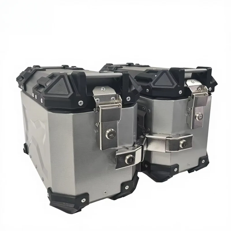 Manufacturers Wholesale 25L Motorcycle Tailbox with Rack Side Box and Tailbox Aluminum Alloy Motorcycle Trunk Top Tailbox