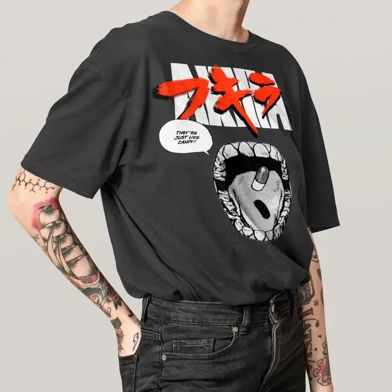 Akira shirt, anime shirt, japanese streetwear