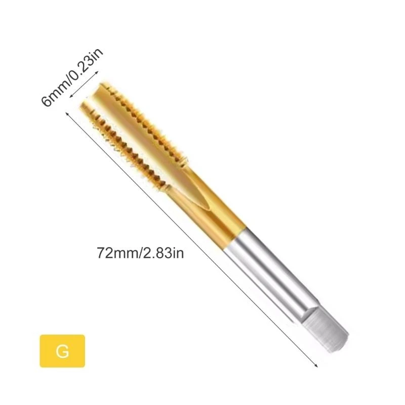 Die Point Machine taps mit gerader Schaft, um eine einfache Installation und Entfernung zu erhalten