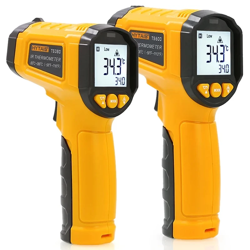 ميزان الحرارة الرقمي بالأشعة تحت الحمراء بالليزر termometro البيرومتر بندقية عدم الاتصال مقياس درجة الحرارة بالليزر أدوات قياس-50 ~ 600 ℃