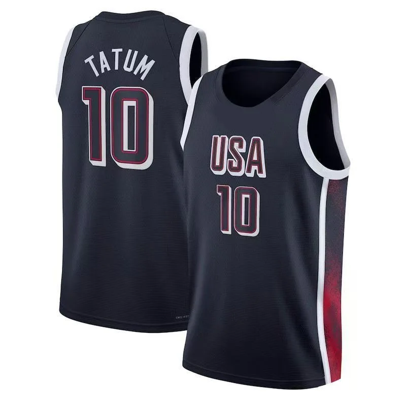 2024 Paris USA Dream Team Jerseys EE. UU. Curry Durante James Tatum Serie Tendencia Marca Uniformes de baloncesto para hombres y mujeres