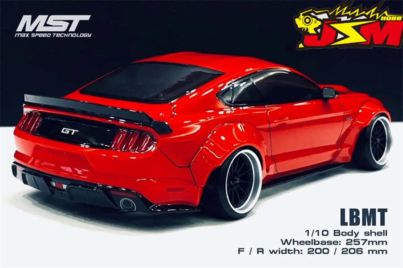 MST フラットランニングドリフトカー 1/10 マスタング ポンドワイド