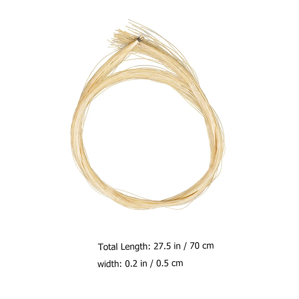 

Horse Hair Violin Bow Replacement Horse Tail Hair Violin Accessory Superior Sound Quality Enhanced String Friction