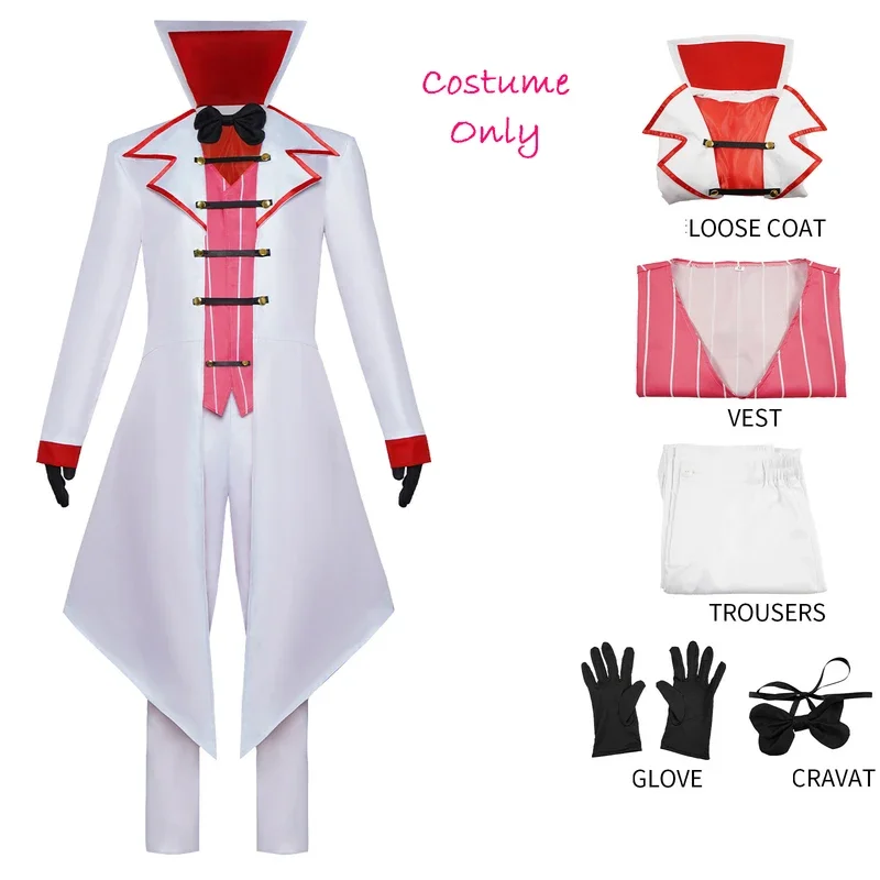 Костюм Люцифера для косплея фантазии аниме «Отель Утренняя звезда», маскировка, униформа для мужчин и женщин, наряд на Хэллоуин, карнавал, женская одежда