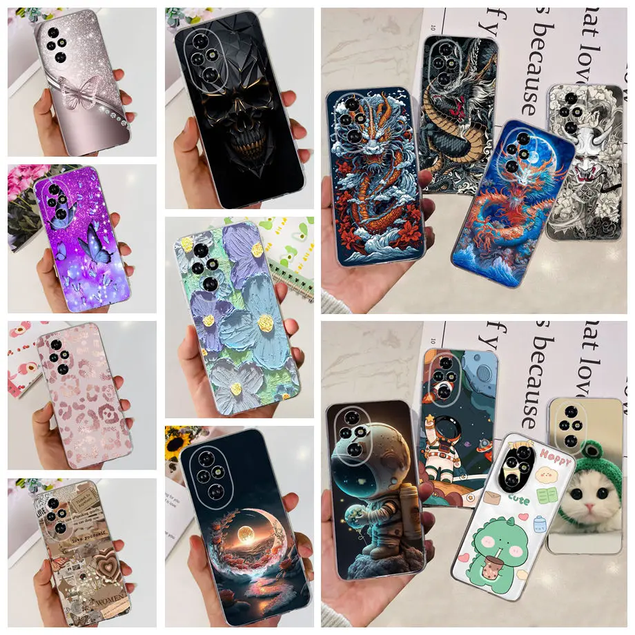 Luxury Camera Protection Phone Case For Honor 200 / Honor 200 Pro / Honor 200 Lite  Back Cover CLear Soft TPU Coque Fashion Capa