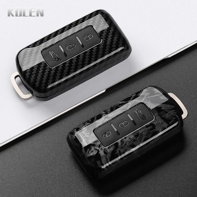 ABS Carbon Faser Stil Auto Schlüssel Fall Abdeckung Für Mitsubishi Outlander Lancer Eclipse Mirage Geschützt Fob Tasche Schlüsselbund Zubehör