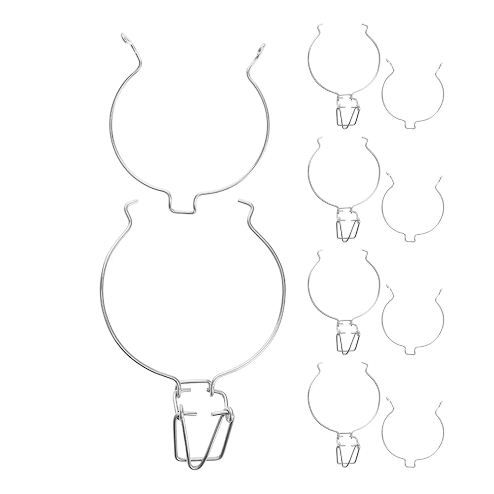 

Набор из 5 шт. легко открывающихся и закрывающихся зажимов-фиксаторов из нержавеющей стали для банок Мейсона, герметичных зажимов для хранения продуктов, сменных клипс