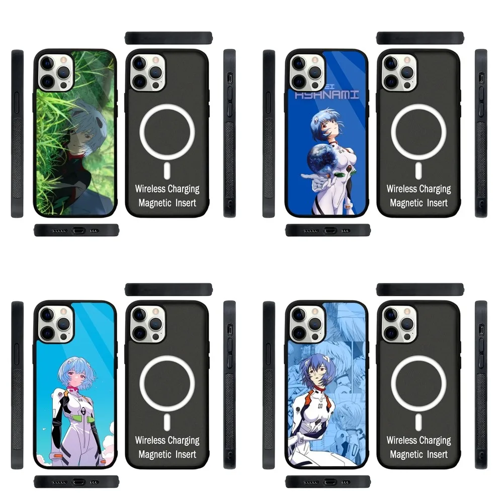 

A-Ayanami Rei E-EVA Phone Case Strong Magnetic For IPhone 15,14,13,Pro,Max,Plus,11,12,Mini For Magsafe Wireless Charging