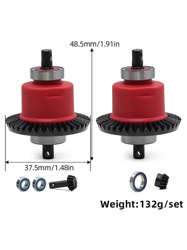 Steel Gear Diff Set 5381/6882/5379 for Traxxas Slash 4x4/VXL/Stampede/Rustler/Bandit/Rally - Heavy Duty Front/Rear Differential - afbeelding 2