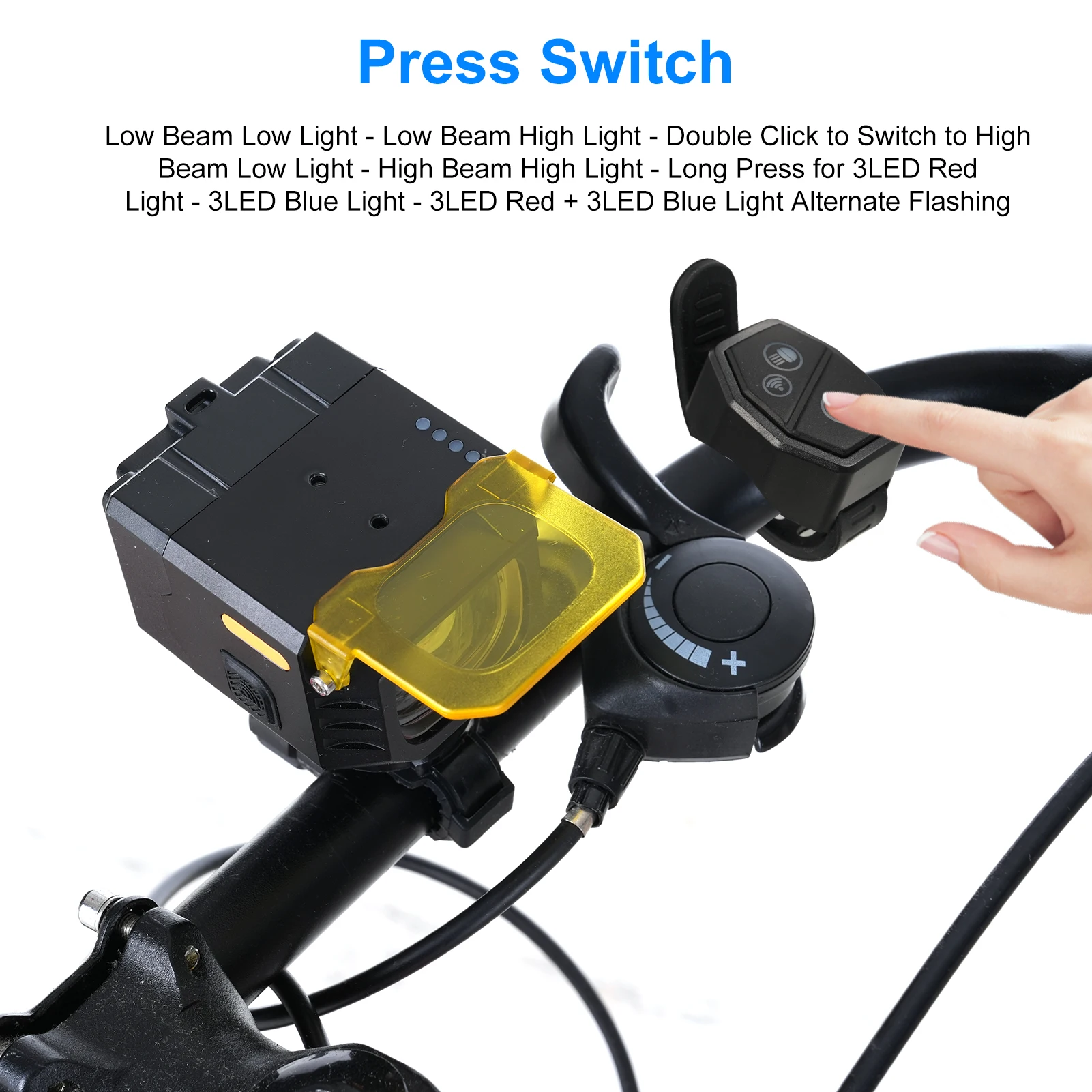 

Rechargeable Bike Light Set Bike Headlight-Taillight Combinations Bicycle Front Headlight and Back Taillight