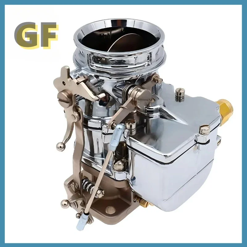 Carburetor Carb For Stromberg 97 2 Barrel Chrome Old Style Hot Rod Speedway Holley 94 3-Bolt Type Manual choke 182-9510A