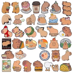Cute Capybara Enamel Pins Cartoon Hippopotamus Hippo Animal Hard Brooches Lapel Badge Wholesale Jewelry Gifts For Kids Friends