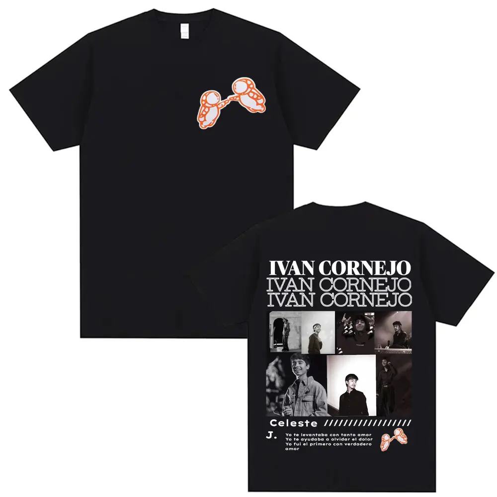 

Певица Ivan Cornejo Обложка альбома Футболки с принтом Мужчины Женщины Винтаж Хип-Хоп Панк Футболка Модная Летняя Хлопковая Футболка С Коротким Рукавом