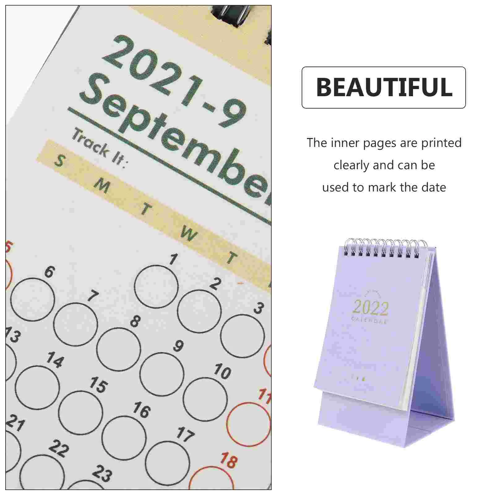 2022 Desk Calendar Daily Pad Calendars Custom Design Stable Bottom Simple Style Great Gift Children Adults Home School Table