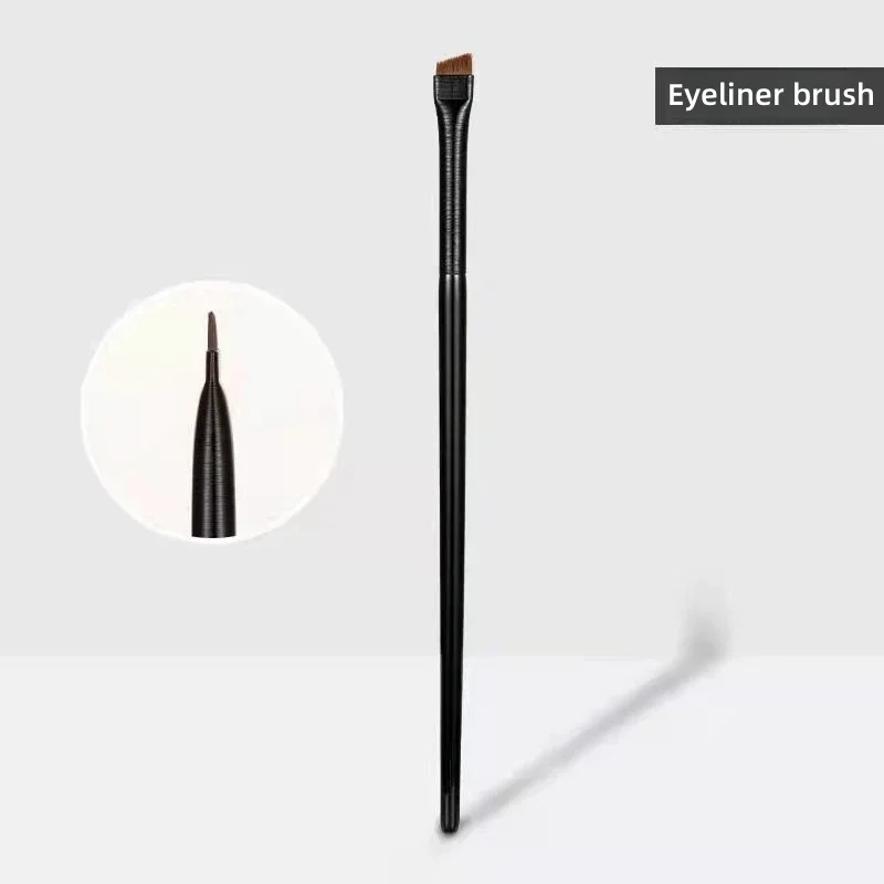 New 2 Pieces/ Set Eyebrow Contour Brush Eyebrow Eyeliner Brush Portable Small Angle Eyebrow Brush Female Makeup Accessories