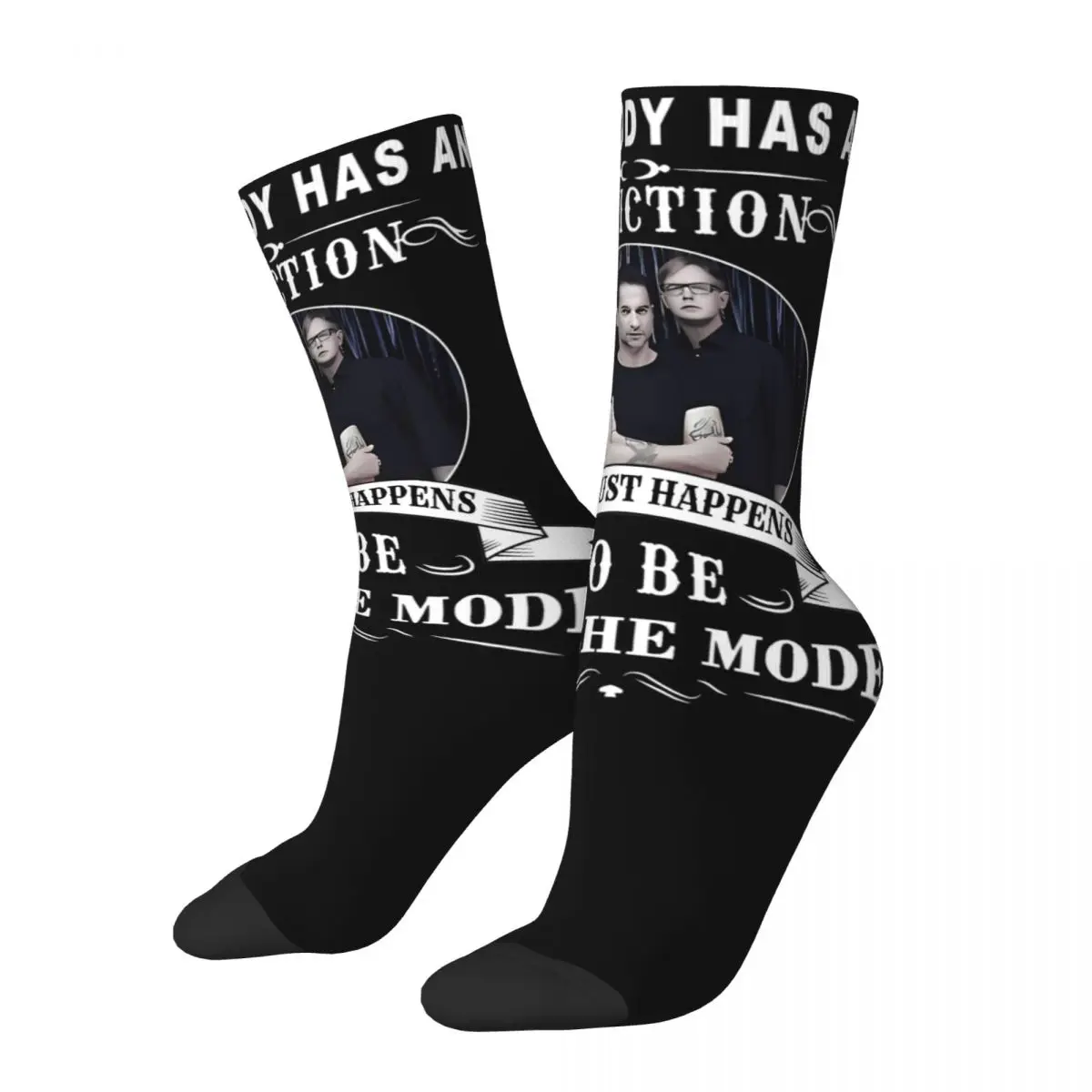 Depeche Modes Live Tour Memories 2024 World Tour Outfits Men Women Socks Flexible Graphic Middle Tube Socks Comfortable Present