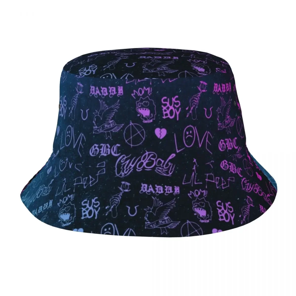 Lil Peep Bucket Hat for Women Vocation Sun Hat Unique Packable for Camping Fishing Hat Bob Hats