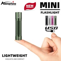 Mini Flashlight High bright Usb Rechargeable Night llighting Pocket Light Torch Outdoor Hiking Camping Home Work Emergency Lamp