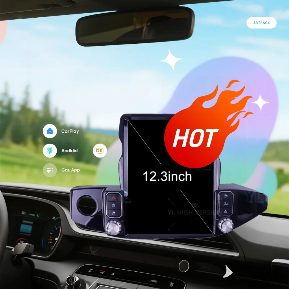 YANFU راديو السيارة Carplay أندرويد 13 لسيارة جيب رانجلر JL Gladiator JT 2018-2023 نظام تحديد المواقع والملاحة مشغل وسائط متعددة رئيس وحدة BT 4G