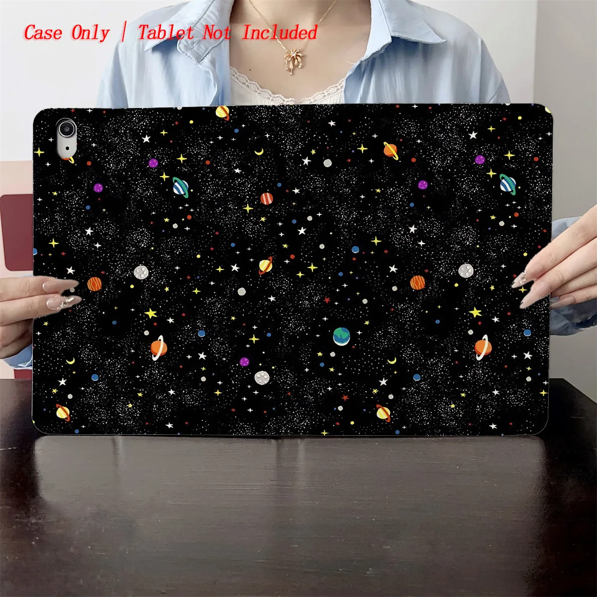 

Stellar Black Sky & Abundant Star Patterns iPad Case for Mini 5/6/7 7.9/8.3 Shockproof Silicone Bumper with Stand