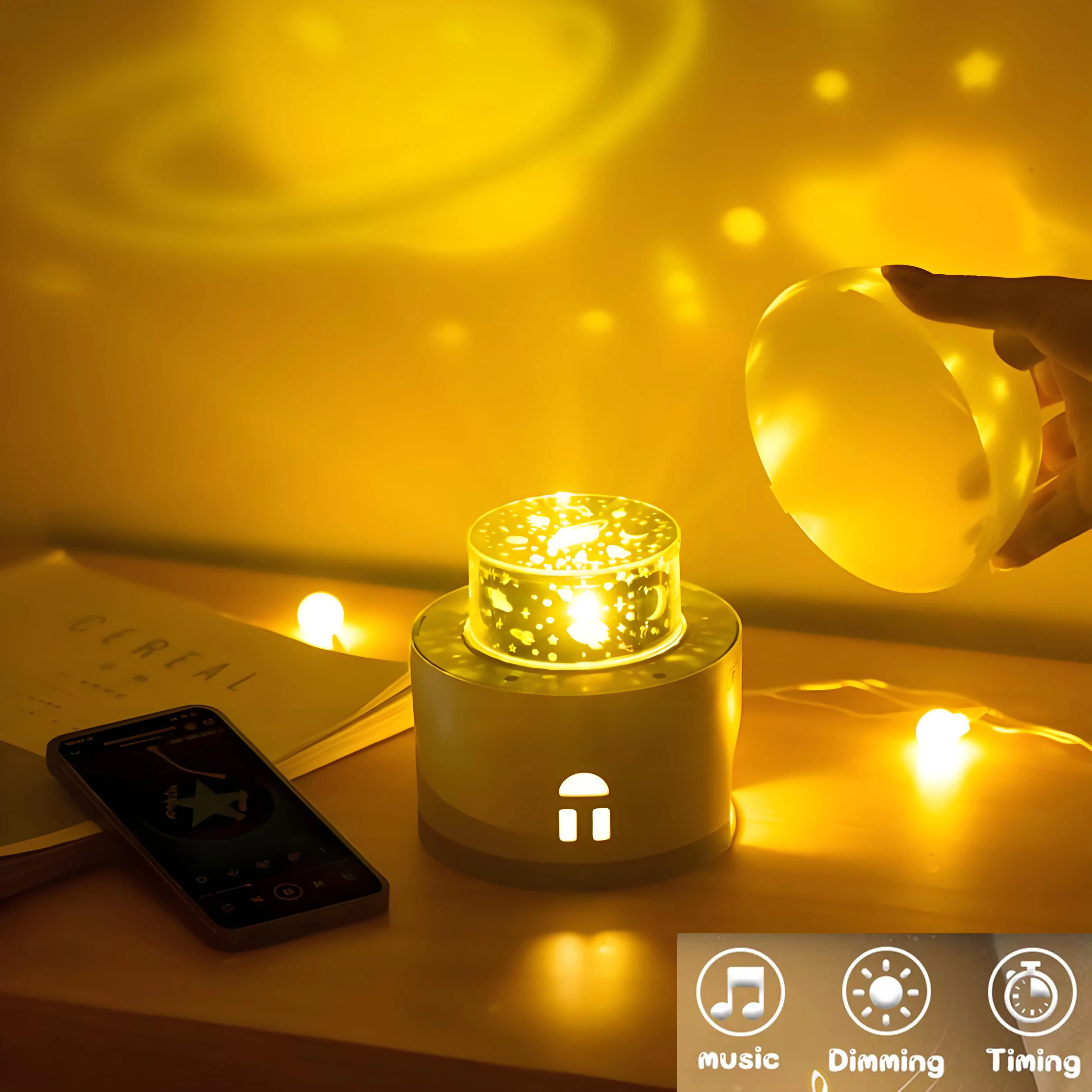 

Светодиодный проектор Galaxy, красочный проектор Galaxy Sky, музыкальный ночник для спальни, детская комната, украшение для рождественской вечеринки