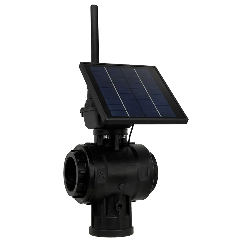 GSM/LoRa App High Pressure Irrigation 2 Inch Solar Powered Water Submersible Pump Deep Well Three Way Valve system for farming